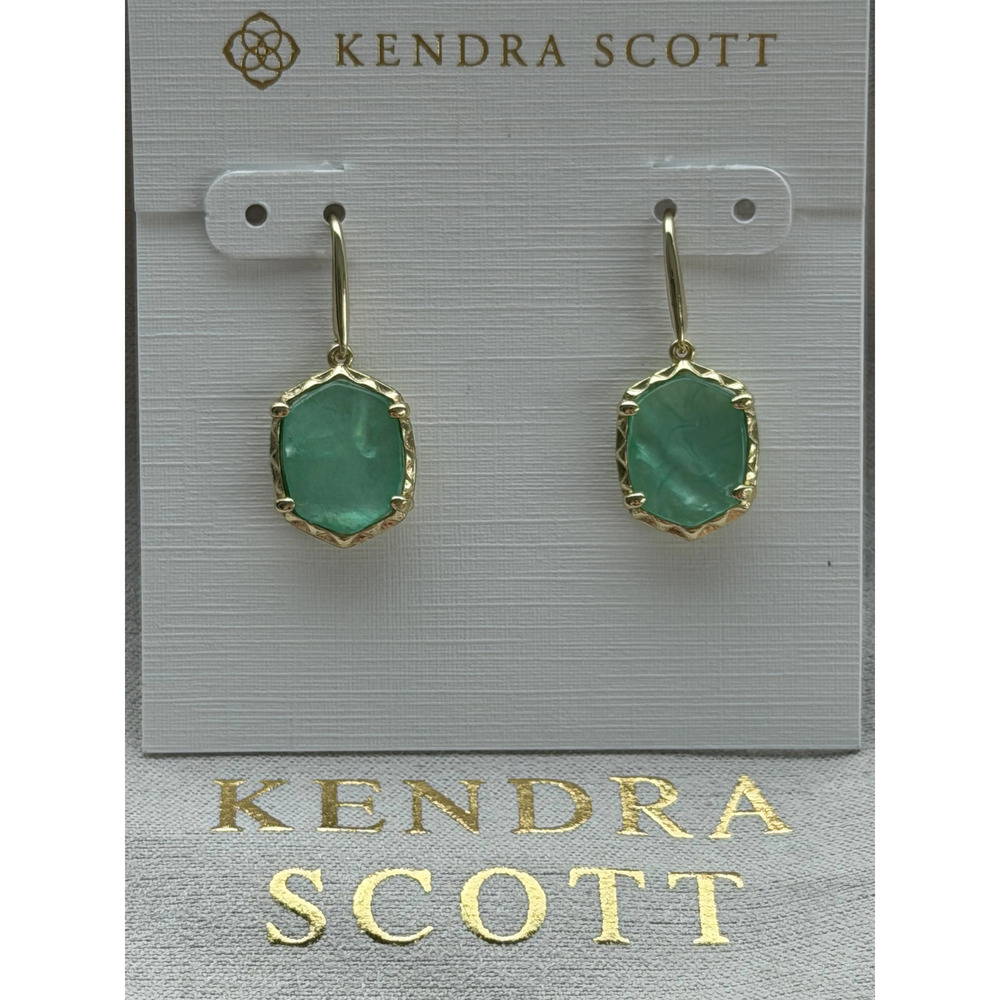 Kendra Scott Green Earrings